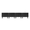 image:imageNathan James Scott Transitional Fluted Accent Cabinet or Storage Cabinet for Living Room or Entryway with Solid Wood Panel Black Oak Set of 3Black