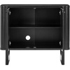 image:imageNathan James Scott Transitional Fluted Accent Cabinet or Storage Cabinet for Living Room or Entryway with Solid Wood Panel Black Oak Set of 3Black