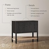 image:imageNathan James Scott Transitional Fluted Accent Cabinet or Storage Cabinet for Living Room or Entryway with Solid Wood Panel Black Oak Set of 3Black Oak