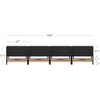image:imageNathan James Scott Transitional Fluted Accent Cabinet or Storage Cabinet for Living Room or Entryway with Solid Wood Panel Black Oak Set of 3Black Oak