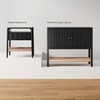 image:imageNathan James Scott Transitional Fluted Accent Cabinet or Storage Cabinet for Living Room or Entryway with Solid Wood Panel Black Oak Set of 3Black Oak