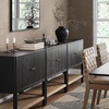 image:imageNathan James Scott Transitional Fluted Accent Cabinet or Storage Cabinet for Living Room or Entryway with Solid Wood Panel Black Oak Set of 3Black Oak