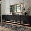 image:imageNathan James Scott Transitional Fluted Accent Cabinet or Storage Cabinet for Living Room or Entryway with Solid Wood Panel Black Oak Set of 3Black Oak