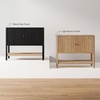 image:imageNathan James Scott Transitional Fluted Accent Cabinet or Storage Cabinet for Living Room or Entryway with Solid Wood Panel Black Oak Set of 3Black Oak