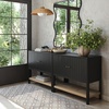 image:imageNathan James Scott Transitional Fluted Accent Cabinet or Storage Cabinet for Living Room or Entryway with Solid Wood Panel Black Oak Set of 3Black Oak
