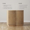 image:imageNathan James Scott Transitional Fluted Accent Cabinet or Storage Cabinet for Living Room or Entryway with Solid Wood Panel Black Oak Set of 3Brown