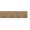 image:imageNathan James Scott Transitional Fluted Accent Cabinet or Storage Cabinet for Living Room or Entryway with Solid Wood Panel Black Oak Set of 3Brown