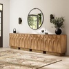image:imageNathan James Scott Transitional Fluted Accent Cabinet or Storage Cabinet for Living Room or Entryway with Solid Wood Panel Black Oak Set of 3Deanne Brown