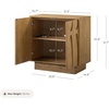 image:imageNathan James Scott Transitional Fluted Accent Cabinet or Storage Cabinet for Living Room or Entryway with Solid Wood Panel Black Oak Set of 3Deanne Brown