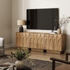 image:imageNathan James Scott Transitional Fluted Accent Cabinet or Storage Cabinet for Living Room or Entryway with Solid Wood Panel Black Oak Set of 3Deanne Brown