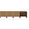 image:imageNathan James Scott Transitional Fluted Accent Cabinet or Storage Cabinet for Living Room or Entryway with Solid Wood Panel Black Oak Set of 3Jett Brown
