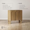 image:imageNathan James Scott Transitional Fluted Accent Cabinet or Storage Cabinet for Living Room or Entryway with Solid Wood Panel Black Oak Set of 3Jett Brown