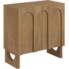 image:imageNathan James Scott Transitional Fluted Accent Cabinet or Storage Cabinet for Living Room or Entryway with Solid Wood Panel Black Oak Set of 3Jett Brown
