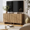 image:imageNathan James Scott Transitional Fluted Accent Cabinet or Storage Cabinet for Living Room or Entryway with Solid Wood Panel Black Oak Set of 3Kelly Brown