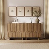image:imageNathan James Scott Transitional Fluted Accent Cabinet or Storage Cabinet for Living Room or Entryway with Solid Wood Panel Black Oak Set of 3Kelly Brown