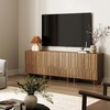 image:imageNathan James Scott Transitional Fluted Accent Cabinet or Storage Cabinet for Living Room or Entryway with Solid Wood Panel Black Oak Set of 3Kelly Brown
