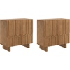 image:imageNathan James Scott Transitional Fluted Accent Cabinet or Storage Cabinet for Living Room or Entryway with Solid Wood Panel Black Oak Set of 3Kelly Brown