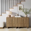 image:imageNathan James Scott Transitional Fluted Accent Cabinet or Storage Cabinet for Living Room or Entryway with Solid Wood Panel Black Oak Set of 3Kelly Brown