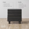 image:imageNathan James Scott Transitional Fluted Accent Cabinet or Storage Cabinet for Living Room or Entryway with Solid Wood Panel Black Oak Set of 3Kendra Black