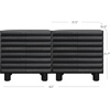 image:imageNathan James Scott Transitional Fluted Accent Cabinet or Storage Cabinet for Living Room or Entryway with Solid Wood Panel Black Oak Set of 3Kendra Black