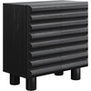 image:imageNathan James Scott Transitional Fluted Accent Cabinet or Storage Cabinet for Living Room or Entryway with Solid Wood Panel Black Oak Set of 3Kendra Black
