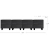 image:imageNathan James Scott Transitional Fluted Accent Cabinet or Storage Cabinet for Living Room or Entryway with Solid Wood Panel Black Oak Set of 3Kendra Black