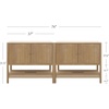 image:imageNathan James Scott Transitional Fluted Accent Cabinet or Storage Cabinet for Living Room or Entryway with Solid Wood Panel Black Oak Set of 3Light Brown