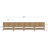 image:imageNathan James Scott Transitional Fluted Accent Cabinet or Storage Cabinet for Living Room or Entryway with Solid Wood Panel Black Oak Set of 3Light Brown