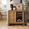 image:imageNathan James Scott Transitional Fluted Accent Cabinet or Storage Cabinet for Living Room or Entryway with Solid Wood Panel Black Oak Set of 3Maya Brown