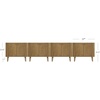 image:imageNathan James Scott Transitional Fluted Accent Cabinet or Storage Cabinet for Living Room or Entryway with Solid Wood Panel Black Oak Set of 3Medium Brown