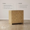 image:imageNathan James Scott Transitional Fluted Accent Cabinet or Storage Cabinet for Living Room or Entryway with Solid Wood Panel Black Oak Set of 3Paige Light Brown