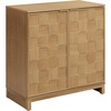 image:imageNathan James Scott Transitional Fluted Accent Cabinet or Storage Cabinet for Living Room or Entryway with Solid Wood Panel Black Oak Set of 3Paige Light Brown