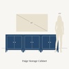 image:imageNathan James Scott Transitional Fluted Accent Cabinet or Storage Cabinet for Living Room or Entryway with Solid Wood Panel Black Oak Set of 3Paige Light Brown