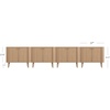 image:imageNathan James Scott Transitional Fluted Accent Cabinet or Storage Cabinet for Living Room or Entryway with Solid Wood Panel Black Oak Set of 3Raw Oak