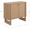 image:imageNathan James Scott Transitional Fluted Accent Cabinet or Storage Cabinet for Living Room or Entryway with Solid Wood Panel Black Oak Set of 3Raw Oak