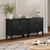 image:imageNathan James Scott Transitional Fluted Accent Cabinet or Storage Cabinet for Living Room or Entryway with Solid Wood Panel Black Oak Set of 3Scott Black Oak