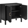 image:imageNathan James Scott Transitional Fluted Accent Cabinet or Storage Cabinet for Living Room or Entryway with Solid Wood Panel Black Oak Set of 3Scott Black Oak