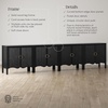 image:imageNathan James Scott Transitional Fluted Accent Cabinet or Storage Cabinet for Living Room or Entryway with Solid Wood Panel Black Oak Set of 3Scott Black Oak