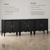 image:imageNathan James Scott Transitional Fluted Accent Cabinet or Storage Cabinet for Living Room or Entryway with Solid Wood Panel Black Oak Set of 3Scott Black Oak
