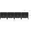 image:imageNathan James Scott Transitional Fluted Accent Cabinet or Storage Cabinet for Living Room or Entryway with Solid Wood Panel Black Oak Set of 3Scott Black Oak