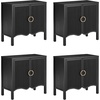 image:imageNathan James Scott Transitional Fluted Accent Cabinet or Storage Cabinet for Living Room or Entryway with Solid Wood Panel Black Oak Set of 3Scott Black Oak