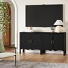 image:imageNathan James Scott Transitional Fluted Accent Cabinet or Storage Cabinet for Living Room or Entryway with Solid Wood Panel Black Oak Set of 3Scott Black Oak