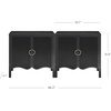 image:imageNathan James Scott Transitional Fluted Accent Cabinet or Storage Cabinet for Living Room or Entryway with Solid Wood Panel Black Oak Set of 3Scott Black Oak