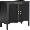 image:imageNathan James Scott Transitional Fluted Accent Cabinet or Storage Cabinet for Living Room or Entryway with Solid Wood Panel Black Oak Set of 3Scott Black Oak