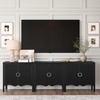 image:imageNathan James Scott Transitional Fluted Accent Cabinet or Storage Cabinet for Living Room or Entryway with Solid Wood Panel Black Oak Set of 3Scott Black Oak