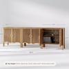 image:imageNathan James Scott Transitional Fluted Accent Cabinet or Storage Cabinet for Living Room or Entryway with Solid Wood Panel Black Oak Set of 3Scott Light Brown