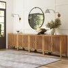 image:imageNathan James Scott Transitional Fluted Accent Cabinet or Storage Cabinet for Living Room or Entryway with Solid Wood Panel Black Oak Set of 3Scott Light Brown