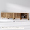image:imageNathan James Scott Transitional Fluted Accent Cabinet or Storage Cabinet for Living Room or Entryway with Solid Wood Panel Black Oak Set of 3Scott Light Brown