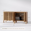 image:imageNathan James Scott Transitional Fluted Accent Cabinet or Storage Cabinet for Living Room or Entryway with Solid Wood Panel Black Oak Set of 3Scott Light Brown