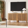 image:imageNathan James Scott Transitional Fluted Accent Cabinet or Storage Cabinet for Living Room or Entryway with Solid Wood Panel Black Oak Set of 3Scott Light Brown